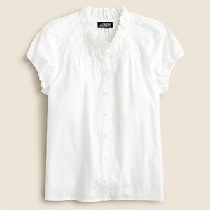 Jcrew Smocked-neck top